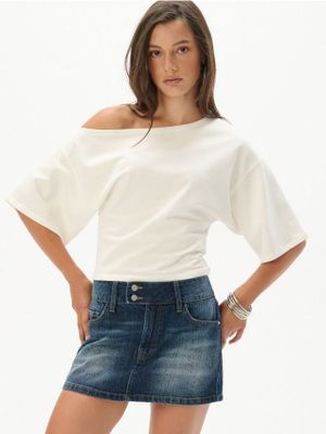 Bluzka damska casual ze sklepu: Cropp w kategorii: Bluzki damskie - zdjęcie 4198BBB-532-6969_878CU-00X