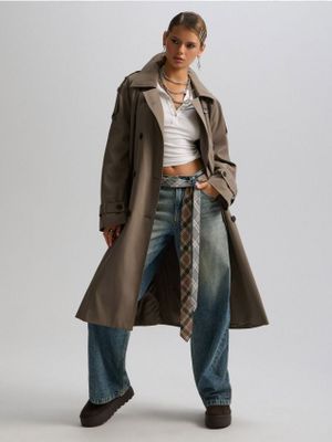 Płaszcz damski jesienny ze sklepu: Cropp w kategorii: Płaszcze damskie - zdjęcie 4198BBB-532-6969_879JZ-78X