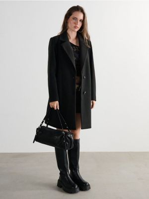 Płaszcz damski na jesień ze sklepu: Cropp w kategorii: Płaszcze damskie - zdjęcie 4198BBB-532-6969_887JZ-99X