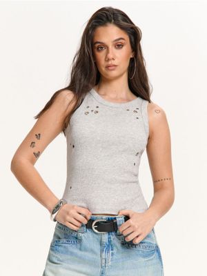 Bluzka damska casual ze sklepu: Cropp w kategorii: Bluzki damskie - zdjęcie 4198BBB-532-6969_927FL-09M