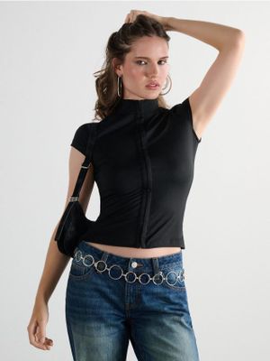 Bluzka damska casual ze sklepu: Cropp w kategorii: Bluzki damskie - zdjęcie 4198BBB-532-6969_936KA-99X