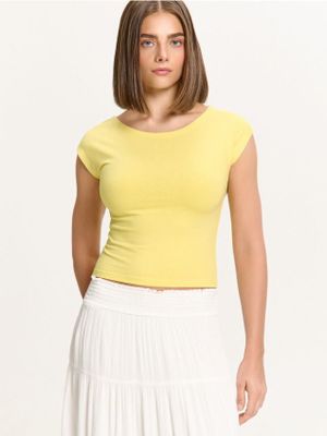 Bluzka damska casual ze sklepu: Cropp w kategorii: Bluzki damskie - zdjęcie 4198BBB-532-6969_942FL-10X