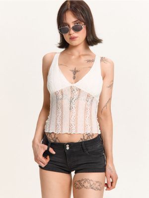 Bluzka damska na lato ze sklepu: Cropp w kategorii: Bluzki damskie - zdjęcie 4198BBB-532-6969_945FL-00X