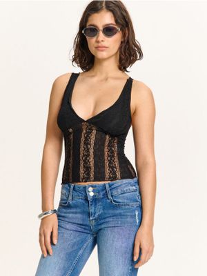 Bluzka damska casualowa ze sklepu: Cropp w kategorii: Bluzki damskie - zdjęcie 4198BBB-532-6969_945FL-99X