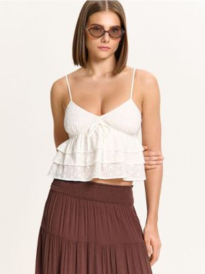 Bluzka damska na lato ze sklepu: Cropp w kategorii: Bluzki damskie - zdjęcie 4198BBB-532-6969_968HW-00X