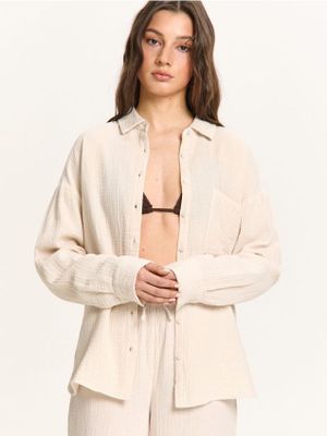 Koszula damska elegancka ze sklepu: Cropp w kategorii: Koszule damskie - zdjęcie 4198BBB-532-6969_972HW-01X