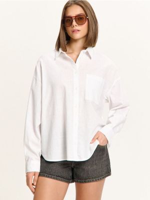 Koszula damska wiosenna elegancka ze sklepu: Cropp w kategorii: Koszule damskie - zdjęcie 4198BBB-532-6969_973HW-00X