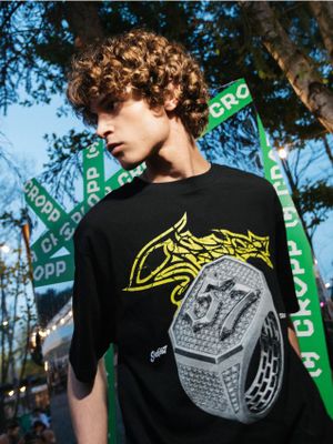 T-shirt męski ze sklepu: Cropp w kategorii: T-shirty męskie - zdjęcie 4198BBB-532-6969_999HY-99X