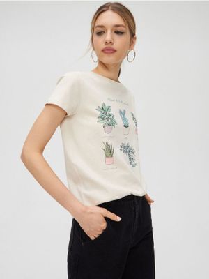 Bluzka damska ze sklepu: Cropp w kategorii: Bluzki damskie - zdjęcie 4198BBB-532-6969_YH653-01X