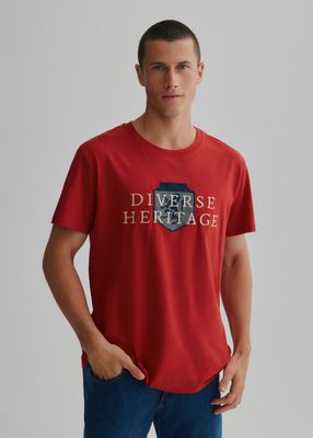 T-shirt męski na wiosnę młodzieżowy Diverse ze sklepu: Diverse w kategorii: T-shirty męskie