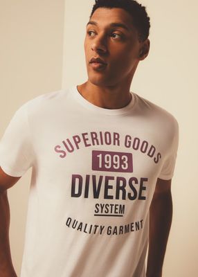 T-shirt męski na wiosnę Diverse ze sklepu: Diverse w kategorii: T-shirty męskie - zdjęcie 44D75FA-DAF-8163_10046860