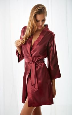 Szlafrok damski elegancki ze sklepu: Stylion w kategorii: Szlafroki damskie - zdjęcie 4D4DD33-06F-2088_1284