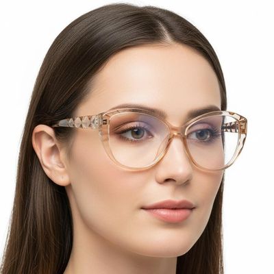 Okulary zerówki ESTILLO ze sklepu: Stylion w kategorii: Okulary zerówki damskie - zdjęcie 4D4DD33-06F-2088_7773