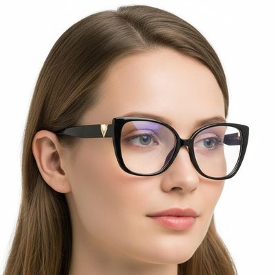 ESTILLO - Okulary zerówki ze sklepu: Stylion w kategorii: Okulary zerówki damskie - zdjęcie 4D4DD33-06F-2088_7774