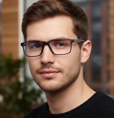 STYLION - Okulary korekcyjne ze sklepu: Stylion w kategorii: Okulary korekcyjne męskie - zdjęcie 4D4DD33-06F-2088_7944