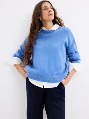 Sweter damski casual Mohito ze sklepu: Mohito w kategorii: Swetry damskie - zdjęcie 55A556F-010-6967_005IP