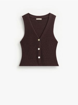 Mohito - Kamizelka damska casual ze sklepu: Mohito w kategorii: Kamizelki damskie - zdjęcie 55A556F-010-6967_041IP