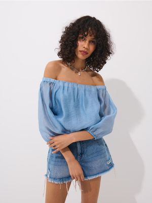Mohito - Bluzka damska ze sklepu: Mohito w kategorii: Bluzki damskie - zdjęcie 55A556F-010-6967_049GV