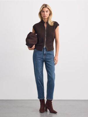 Jeansy damskie jesienne casual Mohito ze sklepu: Mohito w kategorii: Jeansy damskie - zdjęcie 55A556F-010-6967_075KG