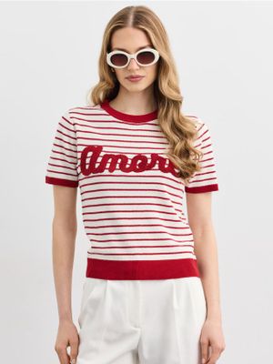 Sweter damski na wiosnę Mohito ze sklepu: Mohito w kategorii: Swetry damskie - zdjęcie 55A556F-010-6967_095IP