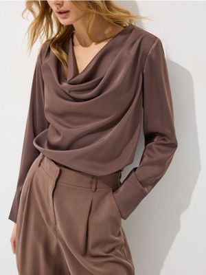 Mohito - Bluzka damska jesienna casual ze sklepu: Mohito w kategorii: Bluzki damskie - zdjęcie 55A556F-010-6967_105JY