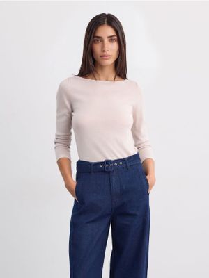 Sweter damski casual Mohito ze sklepu: Mohito w kategorii: Swetry damskie - zdjęcie 55A556F-010-6967_153KH
