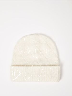 Czapka zimowa damska Mohito ze sklepu: Mohito w kategorii: Czapki zimowe damskie - zdjęcie 55A556F-010-6967_180HI