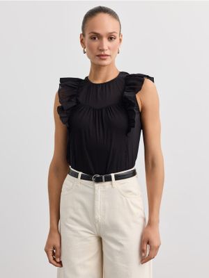 Bluzka damska casualowa Mohito ze sklepu: Mohito w kategorii: Bluzki damskie - zdjęcie 55A556F-010-6967_191FO