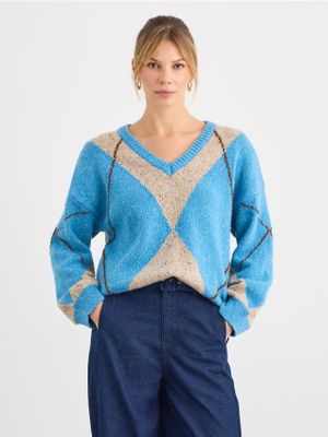 Sweter damski casual Mohito ze sklepu: Mohito w kategorii: Swetry damskie - zdjęcie 55A556F-010-6967_198ME