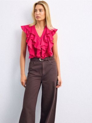 Bluzka damska casual Mohito ze sklepu: Mohito w kategorii: Bluzki damskie - zdjęcie 55A556F-010-6967_200JU