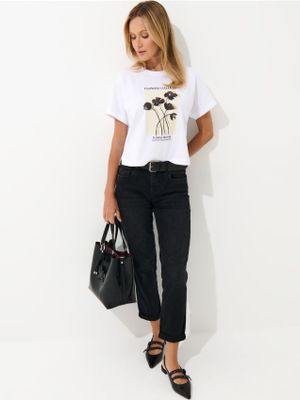 Jeansy damskie na wiosnę Mohito ze sklepu: Mohito w kategorii: Jeansy damskie - zdjęcie 55A556F-010-6967_260FM