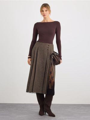 Spódnica elegancka Mohito ze sklepu: Mohito w kategorii: Spódnice - zdjęcie 55A556F-010-6967_273ML