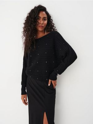 Sweter damski na zimę Mohito ze sklepu: Mohito w kategorii: Swetry damskie - zdjęcie 55A556F-010-6967_3029X