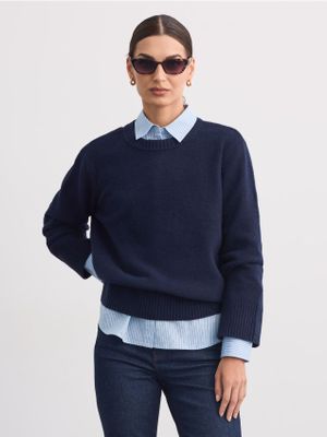 Sweter damski casual Mohito ze sklepu: Mohito w kategorii: Swetry damskie - zdjęcie 55A556F-010-6967_330AC