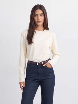 Bluzka damska casual Mohito ze sklepu: Mohito w kategorii: Bluzki damskie - zdjęcie 55A556F-010-6967_340LA