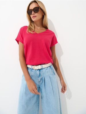 Bluzka damska casual Mohito ze sklepu: Mohito w kategorii: Bluzki damskie - zdjęcie 55A556F-010-6967_371EQ