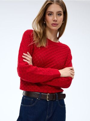 Sweter damski na zimę Mohito ze sklepu: Mohito w kategorii: Swetry damskie - zdjęcie 55A556F-010-6967_423EQ