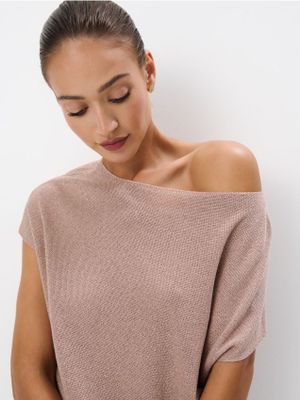 Bluzka damska casual Mohito ze sklepu: Mohito w kategorii: Bluzki damskie - zdjęcie 55A556F-010-6967_433CT