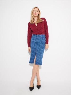 Sweter damski zimowy Mohito ze sklepu: Mohito w kategorii: Swetry damskie - zdjęcie 55A556F-010-6967_452DH