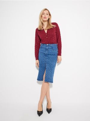 Sweter damski zimowy Mohito ze sklepu: Mohito w kategorii: Swetry damskie - zdjęcie 55A556F-010-6967_452DH