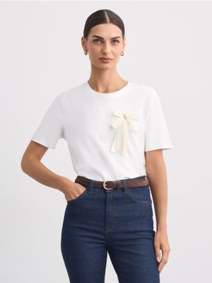 Mohito - Bluzka damska ze sklepu: Mohito w kategorii: Bluzki damskie - zdjęcie 55A556F-010-6967_461MA