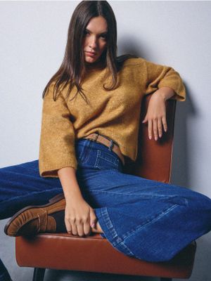 Sweter damski casualowy Mohito ze sklepu: Mohito w kategorii: Swetry damskie - zdjęcie 55A556F-010-6967_479EQ