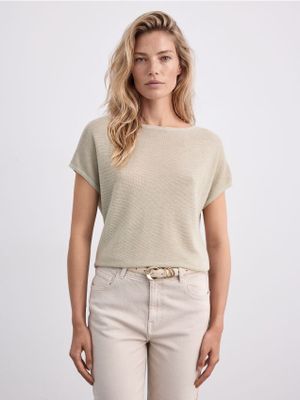 Bluzka damska casual Mohito ze sklepu: Mohito w kategorii: Bluzki damskie - zdjęcie 55A556F-010-6967_484KE
