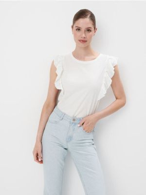 Bluzka damska casual Mohito ze sklepu: Mohito w kategorii: Bluzki damskie - zdjęcie 55A556F-010-6967_486AI