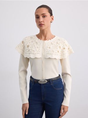 Mohito - Sweter damski casual ze sklepu: Mohito w kategorii: Swetry damskie - zdjęcie 55A556F-010-6967_490LQ