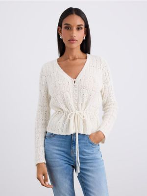 Sweter damski na zimę Mohito ze sklepu: Mohito w kategorii: Swetry damskie - zdjęcie 55A556F-010-6967_492LQ