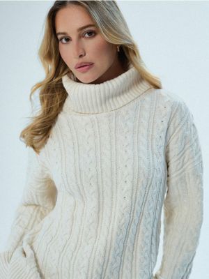 Sweter damski z golfem Mohito ze sklepu: Mohito w kategorii: Swetry damskie