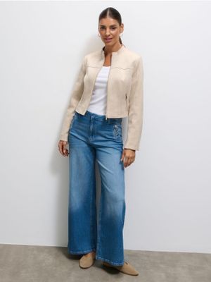 Jeansy damskie na wiosnę Mohito ze sklepu: Mohito w kategorii: Jeansy damskie - zdjęcie 55A556F-010-6967_503HO