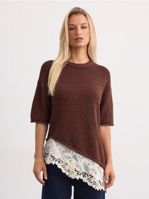 Sweter damski Mohito ze sklepu: Mohito w kategorii: Swetry damskie - zdjęcie 55A556F-010-6967_505LQ