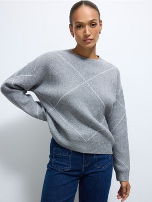 Sweter damski na zimę casual Mohito ze sklepu: Mohito w kategorii: Swetry damskie - zdjęcie 55A556F-010-6967_561EQ
